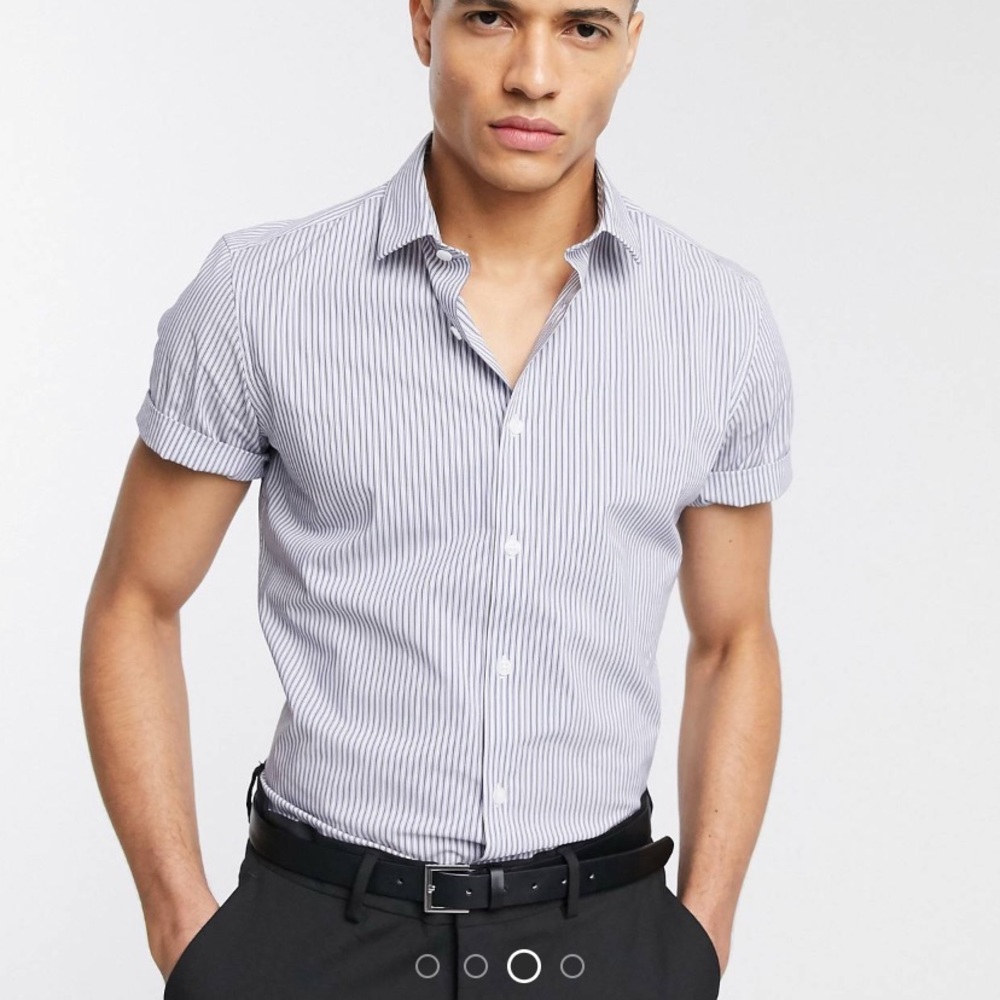 Men short sleeve button up